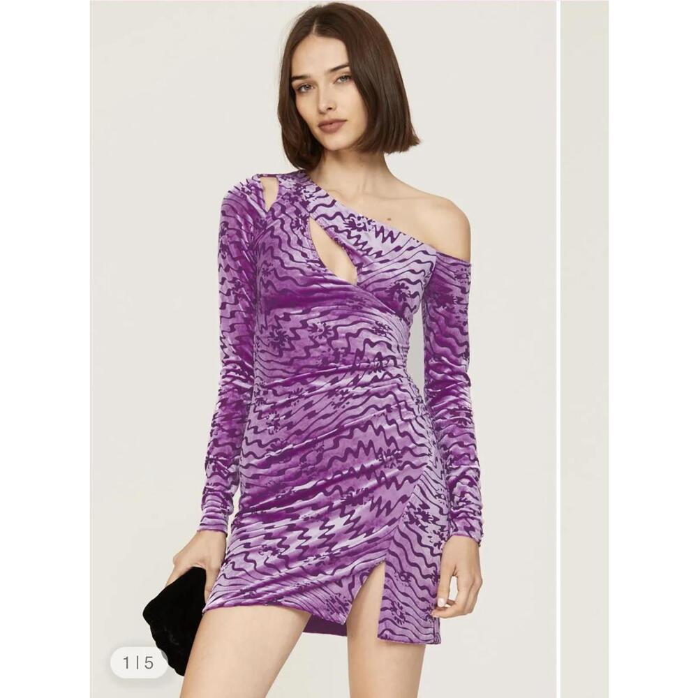 AFRM Faye Velvet Cutout Dress